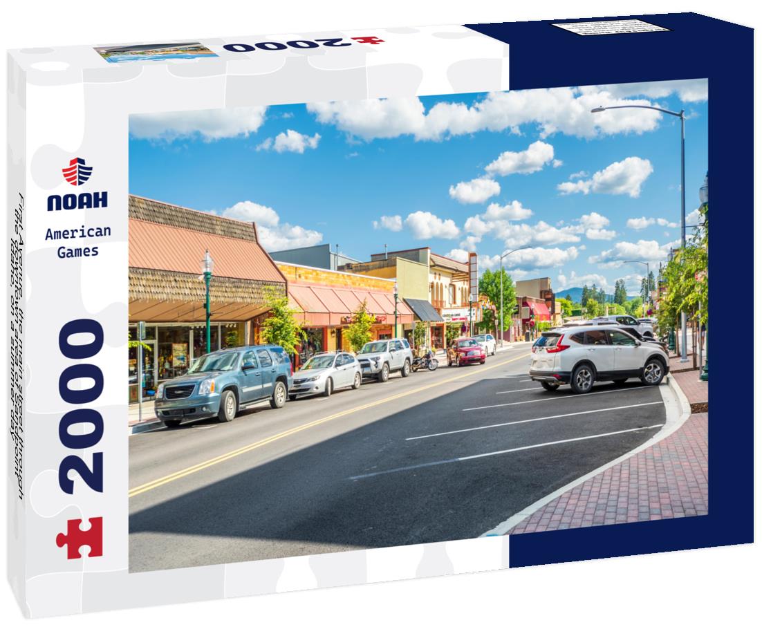 Noah Jigsaw Puzzle First Avenue, the main street through the downtown area of Sandpoint, Idaho, on a summer day 2000 pieces