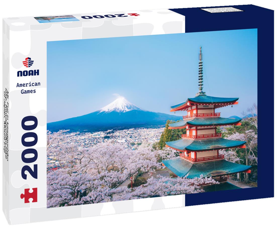 Noah Jigsaw Puzzle Mt. Fuji in kawaguchiko lake, Kawaguchiko lake of Japan, Mount Fuji, Kawaguchi Lake, Japan 2000 pieces