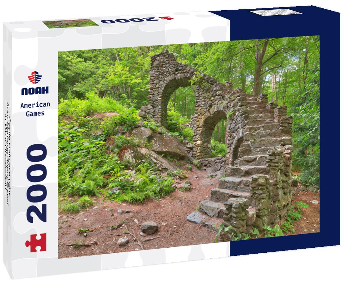 Noah Jigsaw Puzzle Castle staircase ruins from Madame Sherri Forest in West Chesterfield, New Hampshire (USA) 2000 pieces