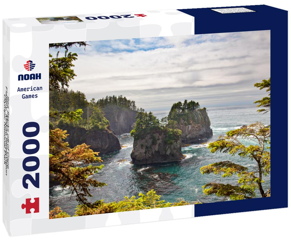 Noah Jigsaw Puzzle Sea Stacks off of Cape Flattery, Makah Reservation, Olympic National Park, Washington, USA 2000 pieces