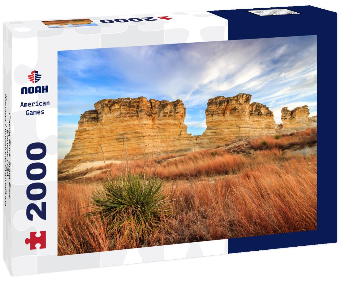 Noah Jigsaw Puzzle Castle Rock State Park, Kansas USA - Kansas Limestone Formations at Castle Rock State Park 2000 pieces