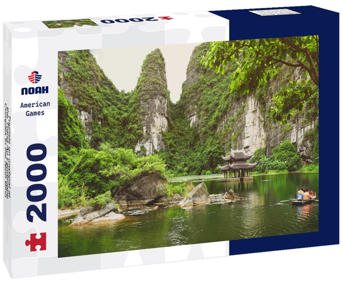 Noah Jigsaw Puzzle Tourists on rowboat at the Trang An Landscape Complex in the Ninh Binh Province of Vietnam 2000 pieces