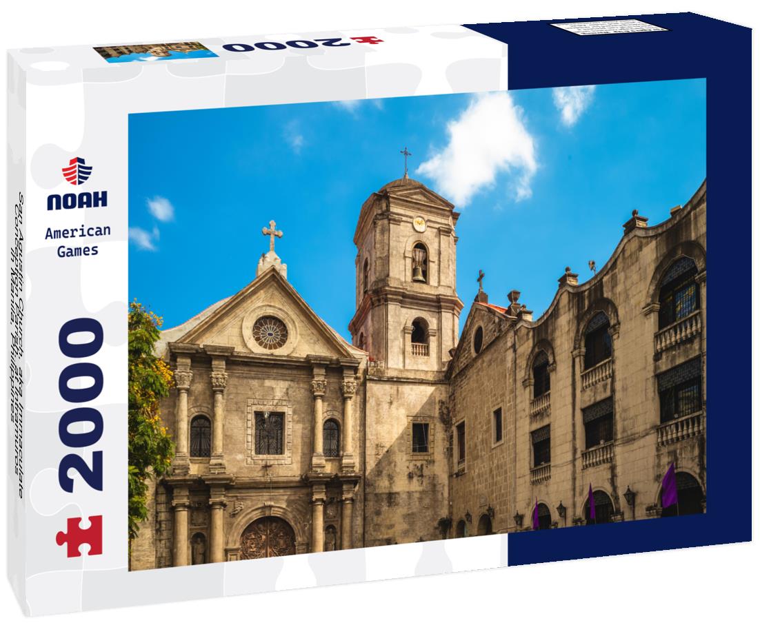 Noah Jigsaw Puzzle San Agustin Church, aka Immaculate Conception Parish, at Intramuros in Manila, Philippines 2000 pieces