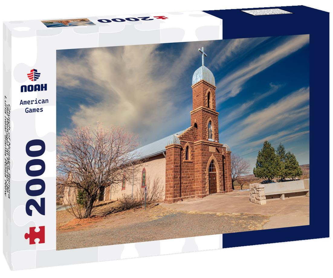 Noah Jigsaw Puzzle Church of Nuestra Senora del Refugio at Puerto de Luna near Santa Rosa New Mexico Outside 2000 pieces