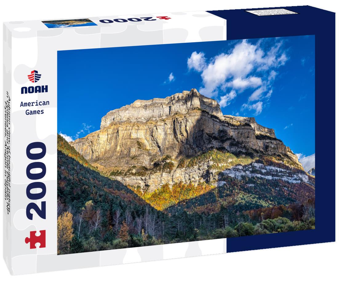 Noah Jigsaw Puzzle Autumn view of beautiful nature in Ordesa and Monte Perdido NP, Pyrenees, Aragon in Spain 2000 pieces