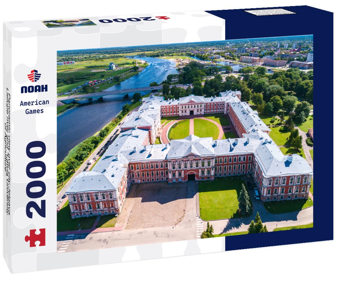Noah Jigsaw Puzzle Panoramic view over city Jelgava, Lielupe river and ''Latvia University of Agriculture'' 2000 pieces