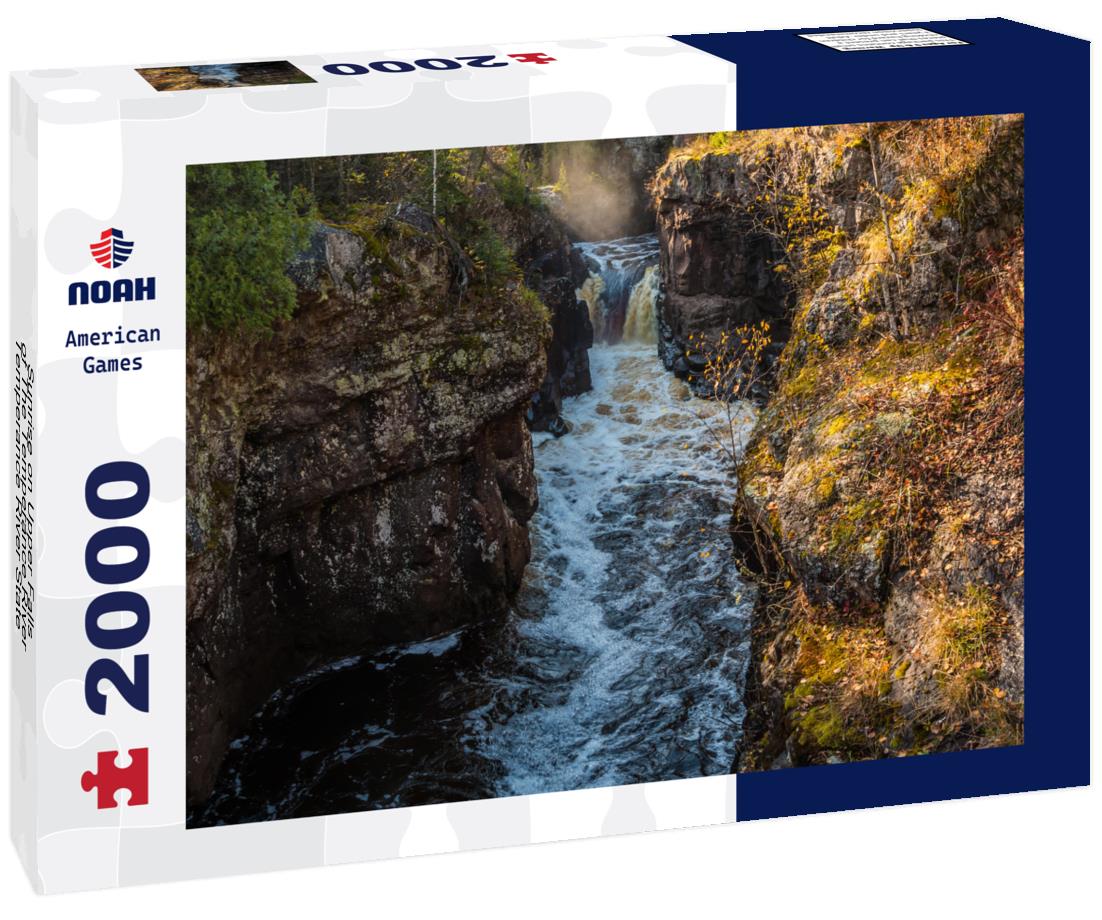 Noah Jigsaw Puzzle Sunrise on Upper Falls of The Temperance River,Temperance River State Park,Minnesota,USA 2000 pieces