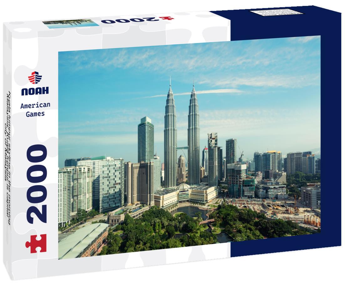 Noah Jigsaw Puzzle Kuala lumpur skyline in the morning, Malaysia, Kuala lumpur is capital city of Malaysia 2000 pieces