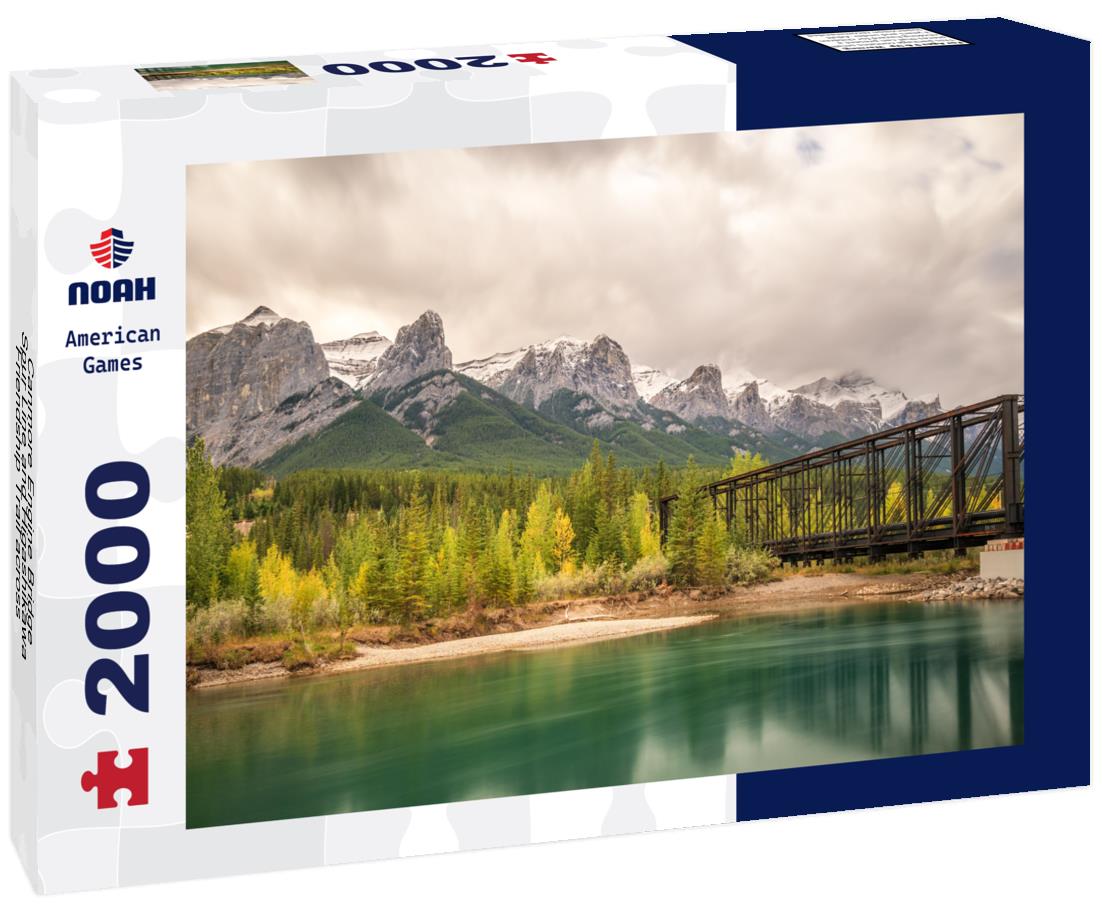 Noah Jigsaw Puzzle Canmore Engine Bridge - Spur Line and Higashikawa Friendship Trail across the Bow River 2000 pieces