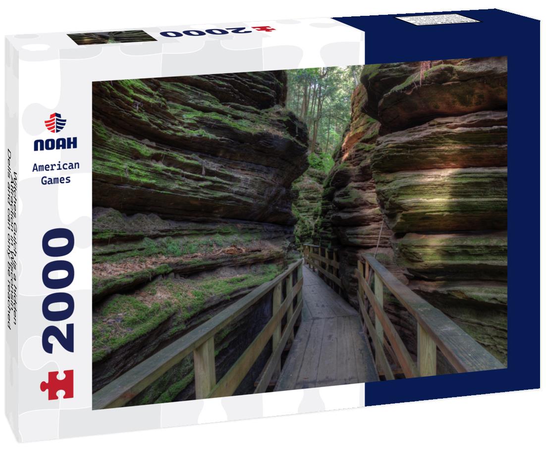 Noah Jigsaw Puzzle Witches Gulch is a hidden Attraction in Wisconsin Dells and can only be reached by Boat 2000 pieces