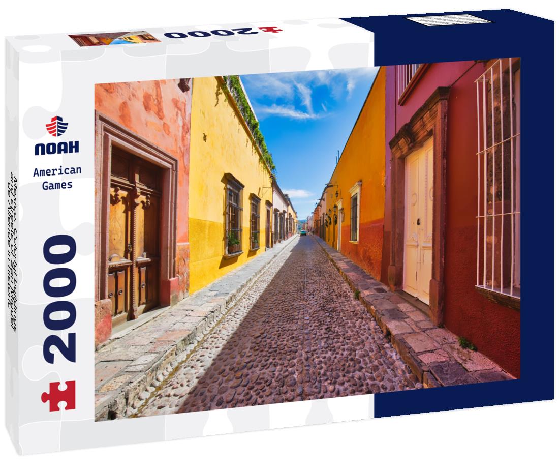 Noah Jigsaw Puzzle Mexico, Colorful buildings and streets of San Miguel de Allende in historic city center 2000 pieces