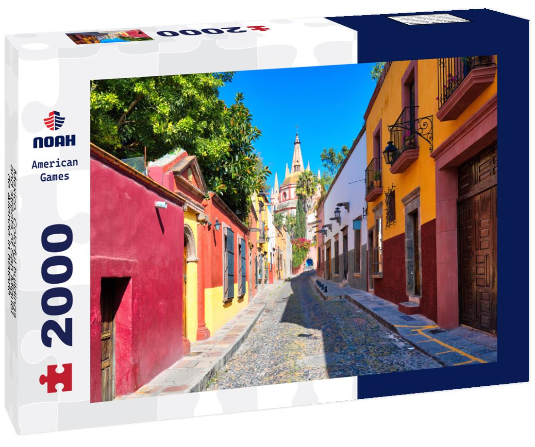 Noah Jigsaw Puzzle Mexico, Colorful buildings and streets of San Miguel de Allende in historic city center 2000 pieces