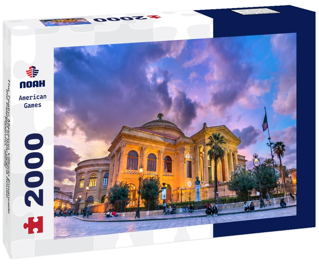 Noah Jigsaw Puzzle The Teatro Massimo Vittorio Emanuele, the biggest in Italy opera house. Palermo, Sicily 2000 pieces