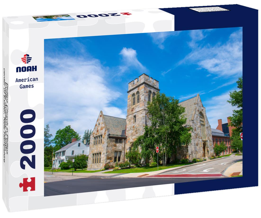 Noah Jigsaw Puzzle Phillips Church in Phillips Exeter Academy in town center of Exeter, New Hampshire, USA 2000 pieces