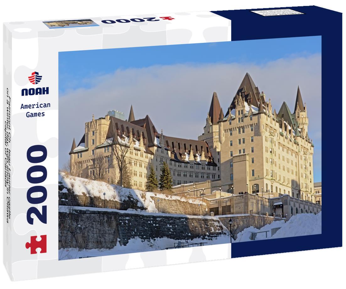 Noah Jigsaw Puzzle Fairmont Château Laurier castle on a winter day with snow in Ottawa, capital of Canada 2000 pieces