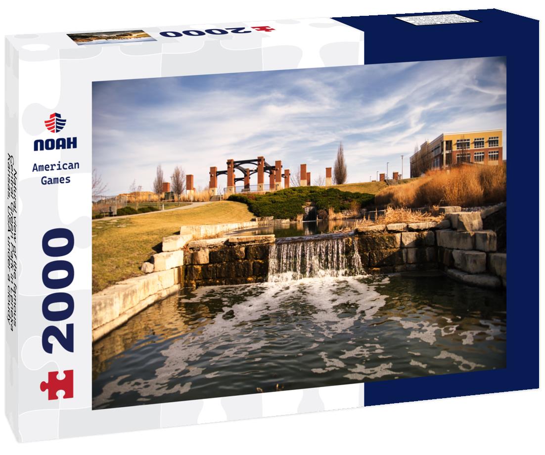 Noah Jigsaw Puzzle Natural view of the famous Central Green Park in Lenexa Kansas, USA under a cloudy sky 2000 pieces