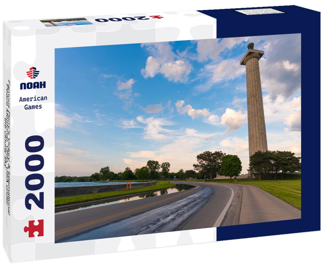 Noah Jigsaw Puzzle Famous Perry's Victory & International Peace Memorial, Ohio, USA under the cloudy sky 2000 pieces