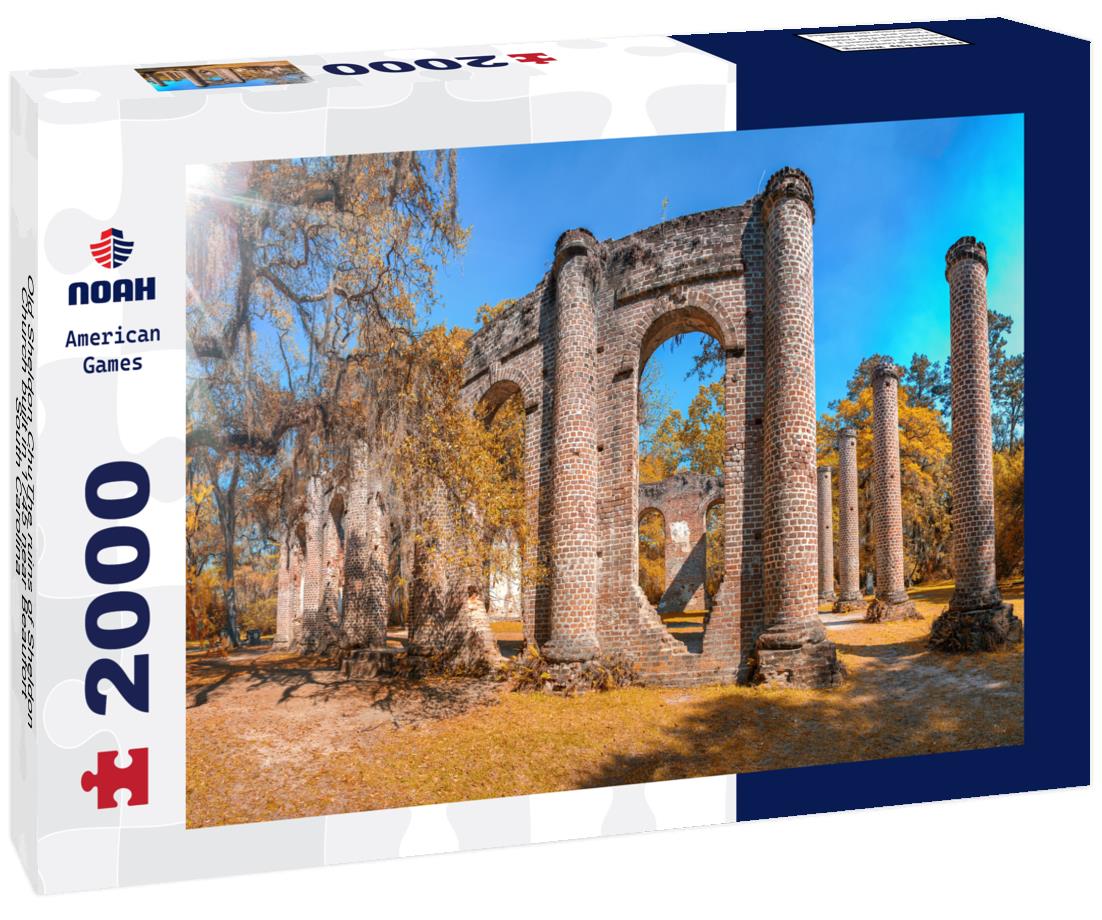 Noah Jigsaw Puzzle Old Sheldon ChuThe ruins of Sheldon Church built in 1745 near Beaufort South Carolina 2000 pieces