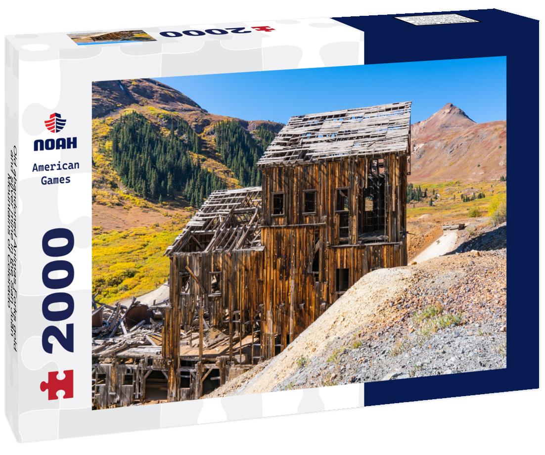 Noah Jigsaw Puzzle Old abandoned Animas Forks gold and silver mine in the San Juan Mountains of Colorado 2000 pieces