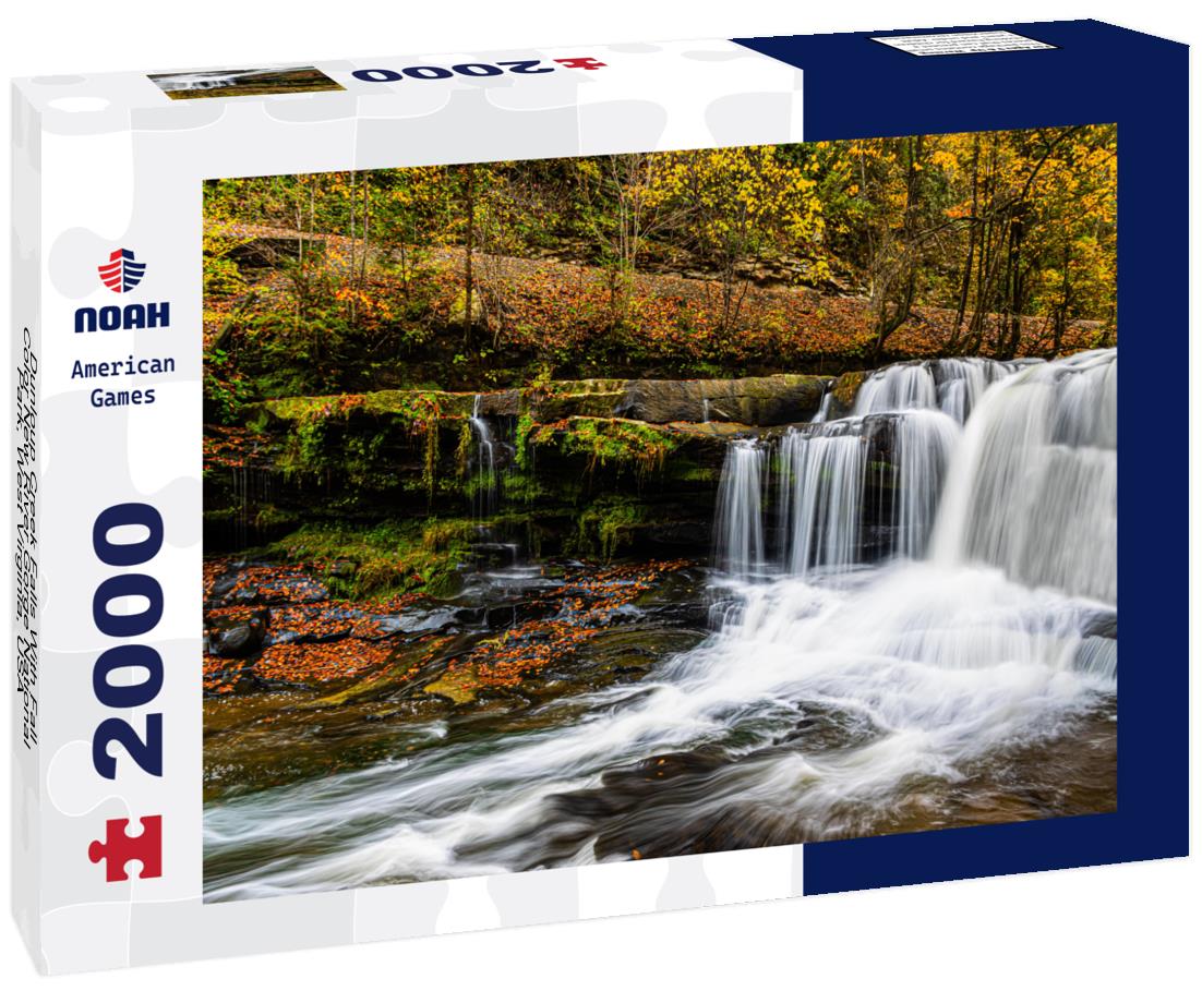 Noah Jigsaw Puzzle Dunloup Creek Falls With Fall Color New River Gorge National Park, West Virginia, USA 2000 pieces