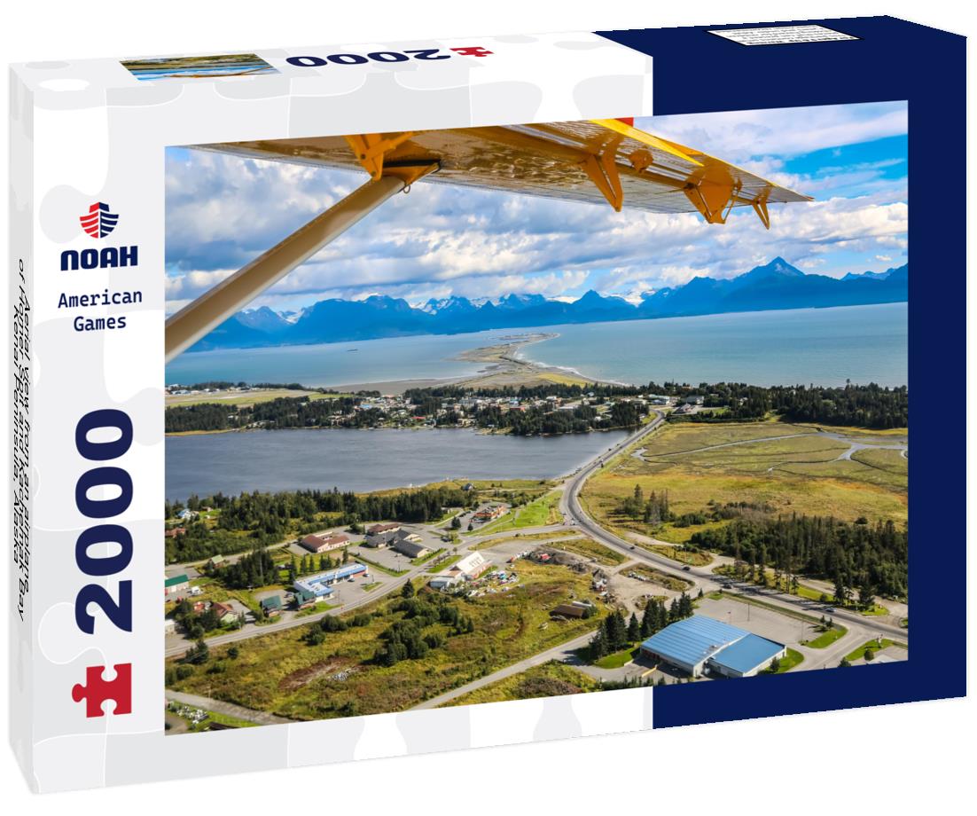 Noah Jigsaw Puzzle Aerial view from an airplane of Homer Spit and Kachemak Bay, Kenai Peninsula, Alaska 2000 pieces