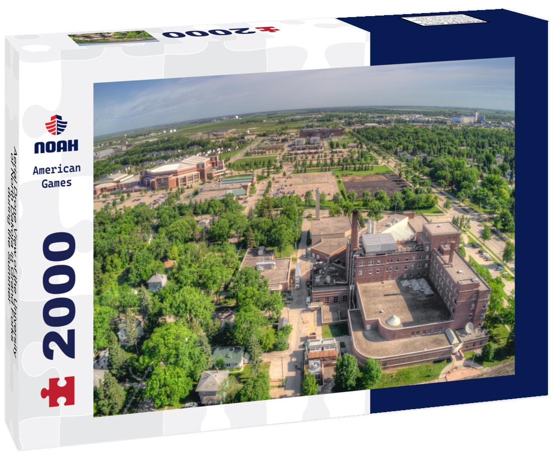 Noah Jigsaw Puzzle Aerial Drone View of the University of North Dakota in Grand Forks during the Summer 2000 pieces