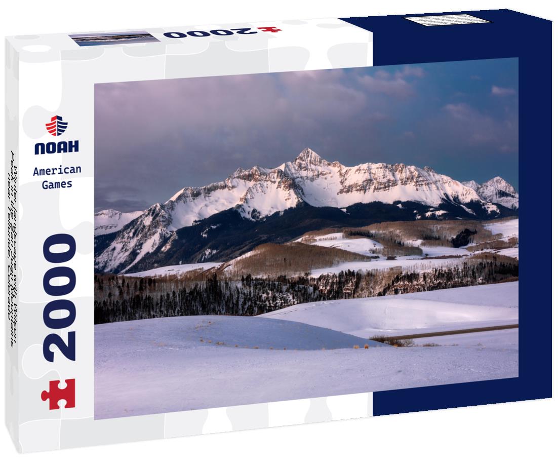 Noah Jigsaw Puzzle Winter landscape with Wilson Peak in the San Juan Mountains near Telluride, Colorado 2000 pieces