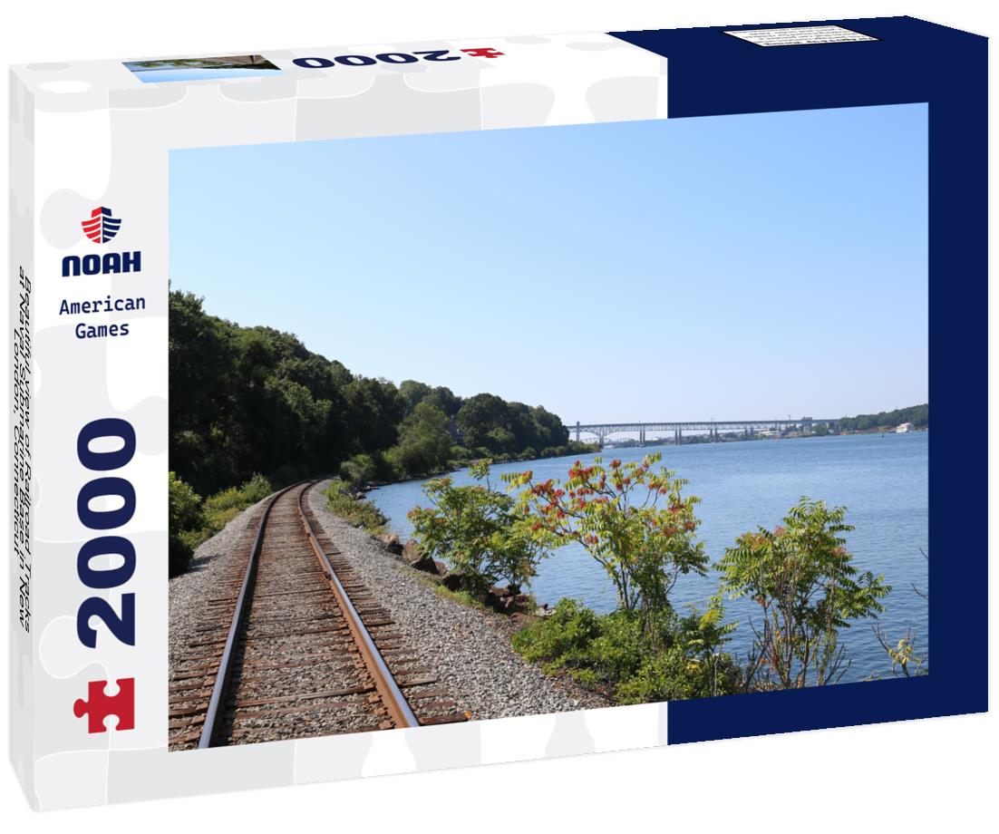 Noah Jigsaw Puzzle Beautiful view of Railroad Tracks at Naval Submarine Base in New London, Connecticut 2000 pieces