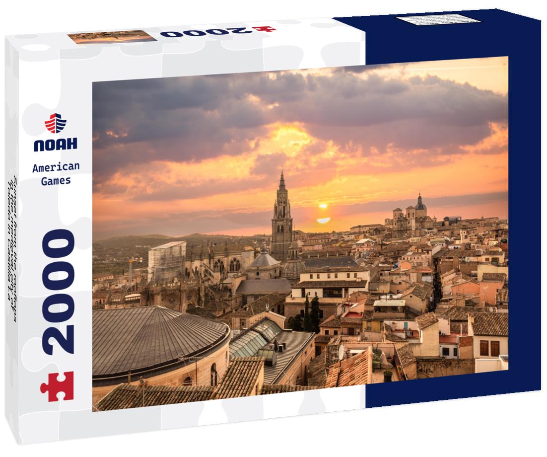 Noah Jigsaw Puzzle Sunset from the rooftops in the medieval city of Toledo in Castilla La Mancha, Spain 2000 pieces