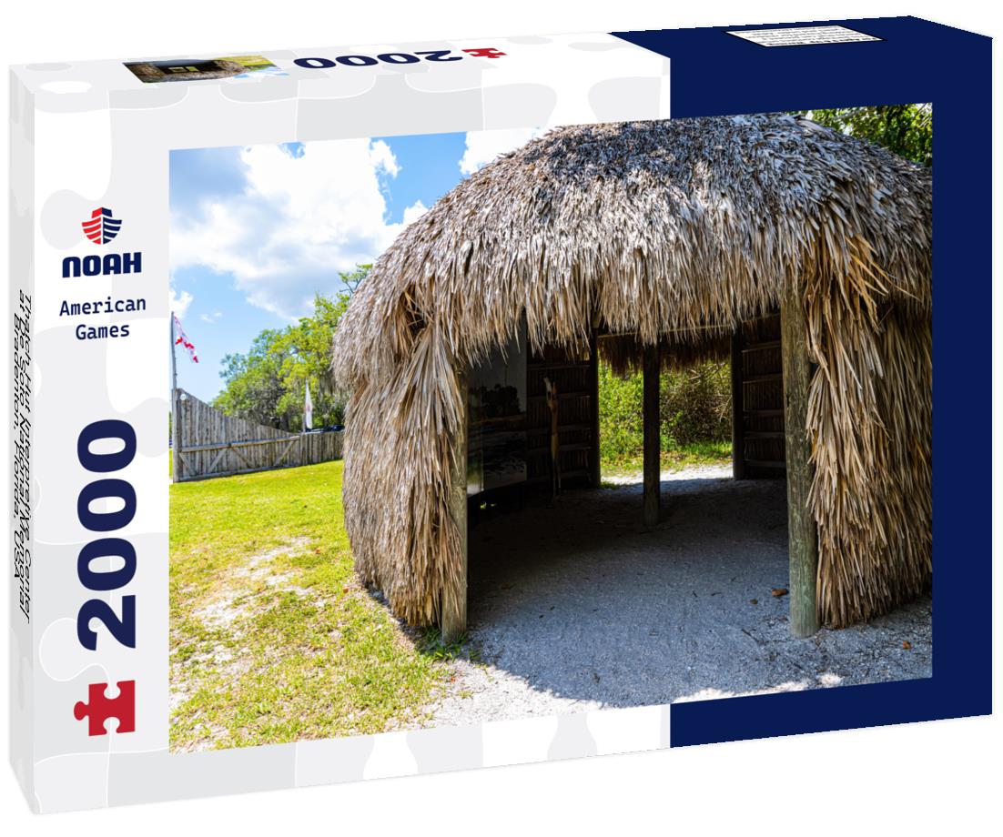 Noah Jigsaw Puzzle Thatch Hut Interpretive Center at De Soto National Memorial, Bradenton, Florida, USA 2000 pieces