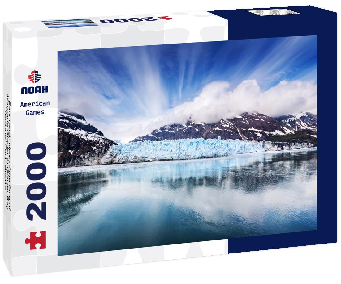 Noah Jigsaw Puzzle Panoramic view of the face of Margarie Glacier in Glacier Bay National Park, Alaska 2000 pieces