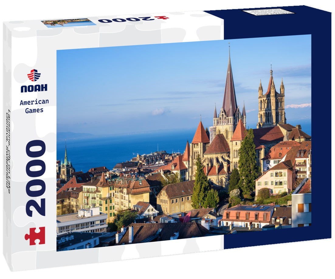 Noah Jigsaw Puzzle Lausanne, city on Lake Geneva, Switzerland 2000 Pieces