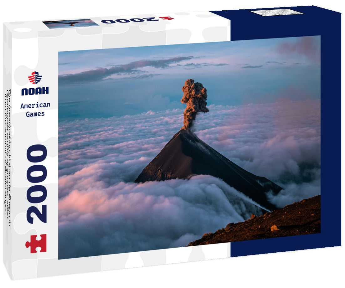 Noah Jigsaw Puzzle The breathtaking Volcan de Fuego in Guatemala erupts at sunrise, seen from the summit of Acatenango 2000 Pieces