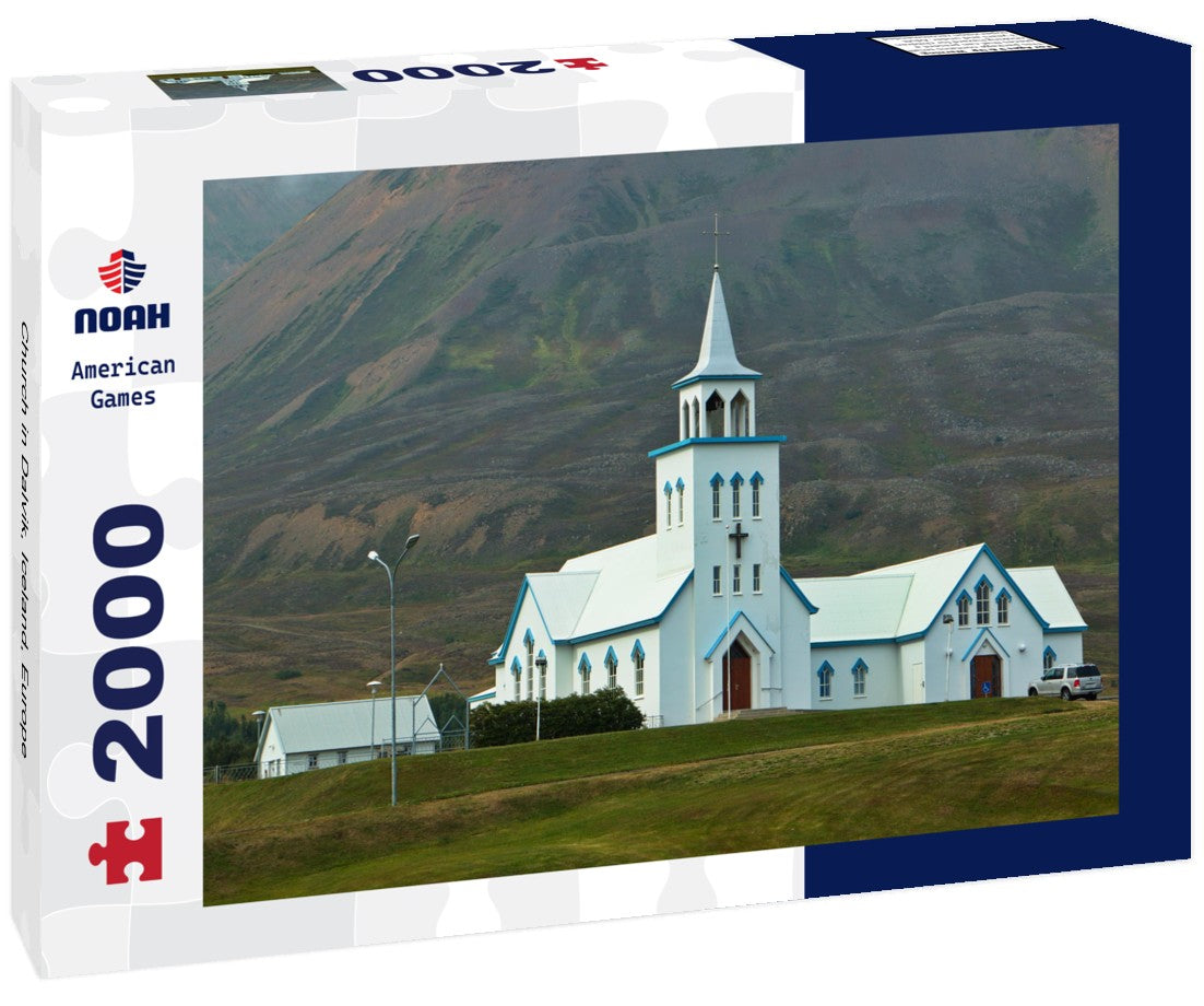 Noah Jigsaw Puzzle Church in Dalvik, Iceland, Europe 2000 Pieces