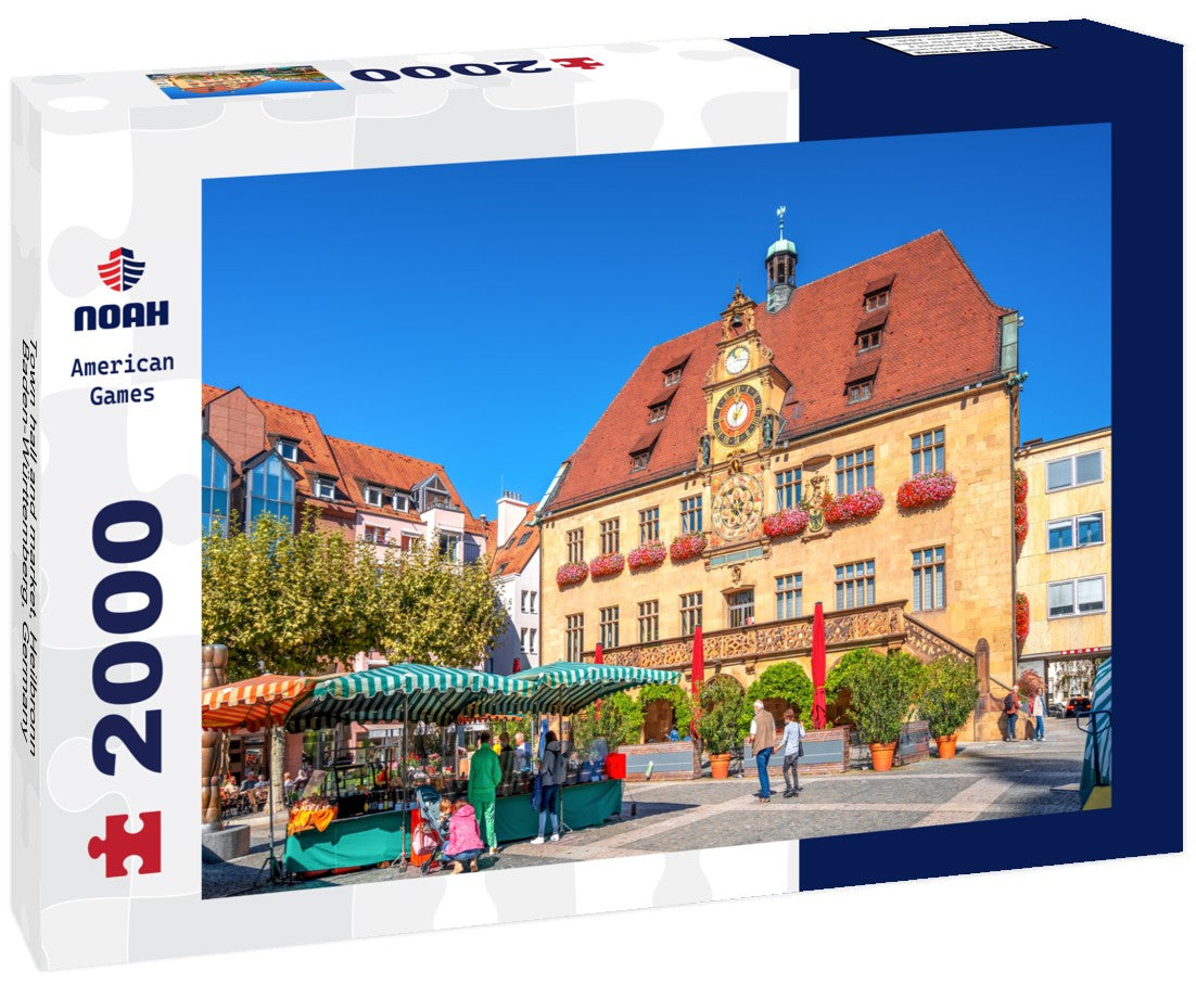 Noah Jigsaw Puzzle Town hall and market, Heilbronn, Baden-Württemberg, Germany 2000 Pieces