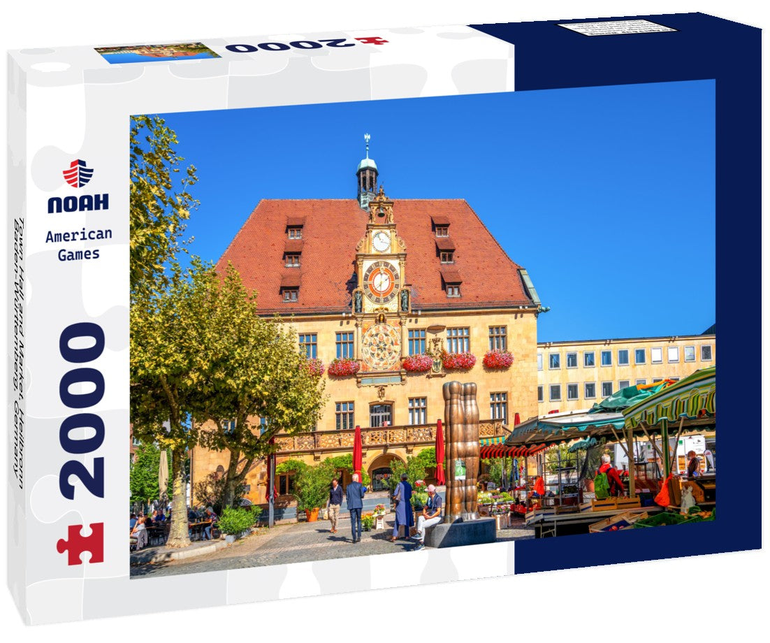 Noah Jigsaw Puzzle Town Hall and Market, Heilbronn, Baden-Württemberg, Germany 2000 Pieces