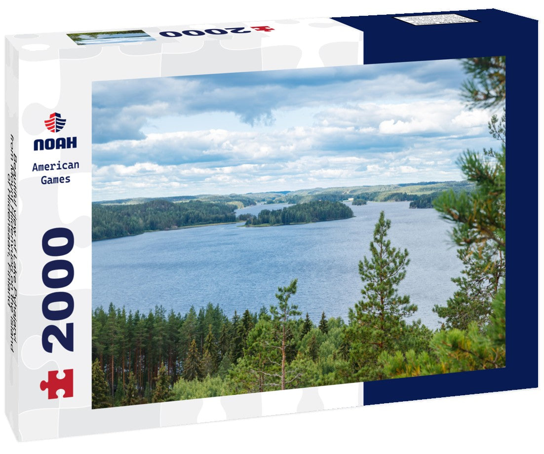 Noah Jigsaw Puzzle Beautiful view of Lake Pyhajarvi from Mount Hiidenvuori on the island of Hiidensaari, Finland 2000 Pieces