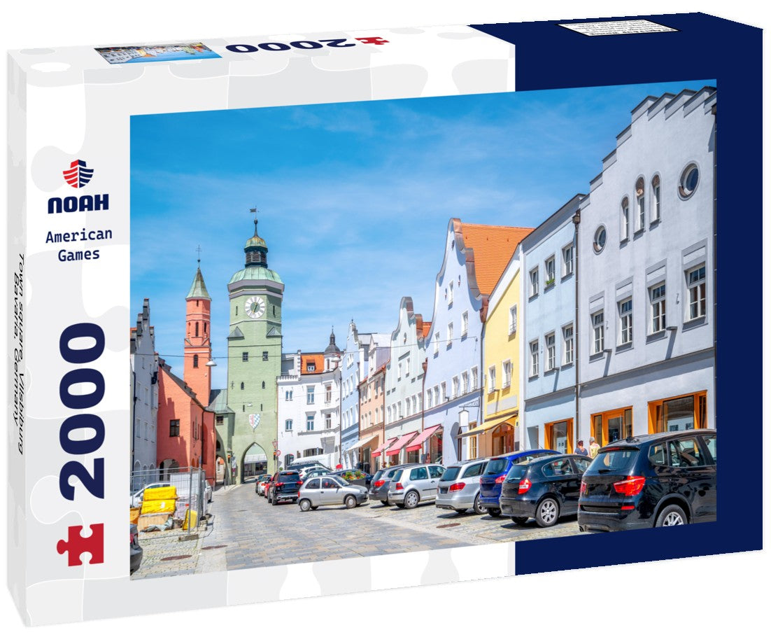 Noah Jigsaw Puzzle Town square, VIlsbiburg, Bavaria, Germany 2000 Pieces