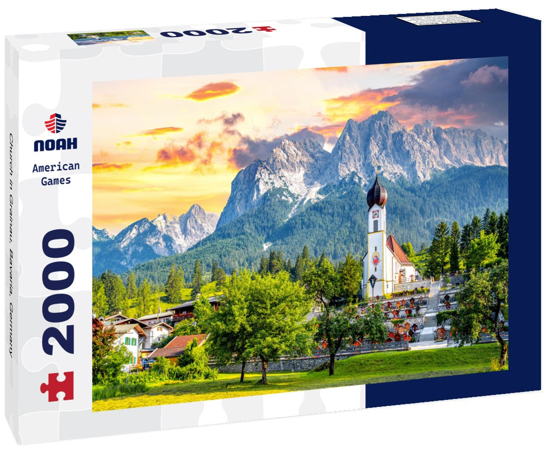 Noah Jigsaw Puzzle Church in Grainau, Bavaria, Germany 2000 Pieces