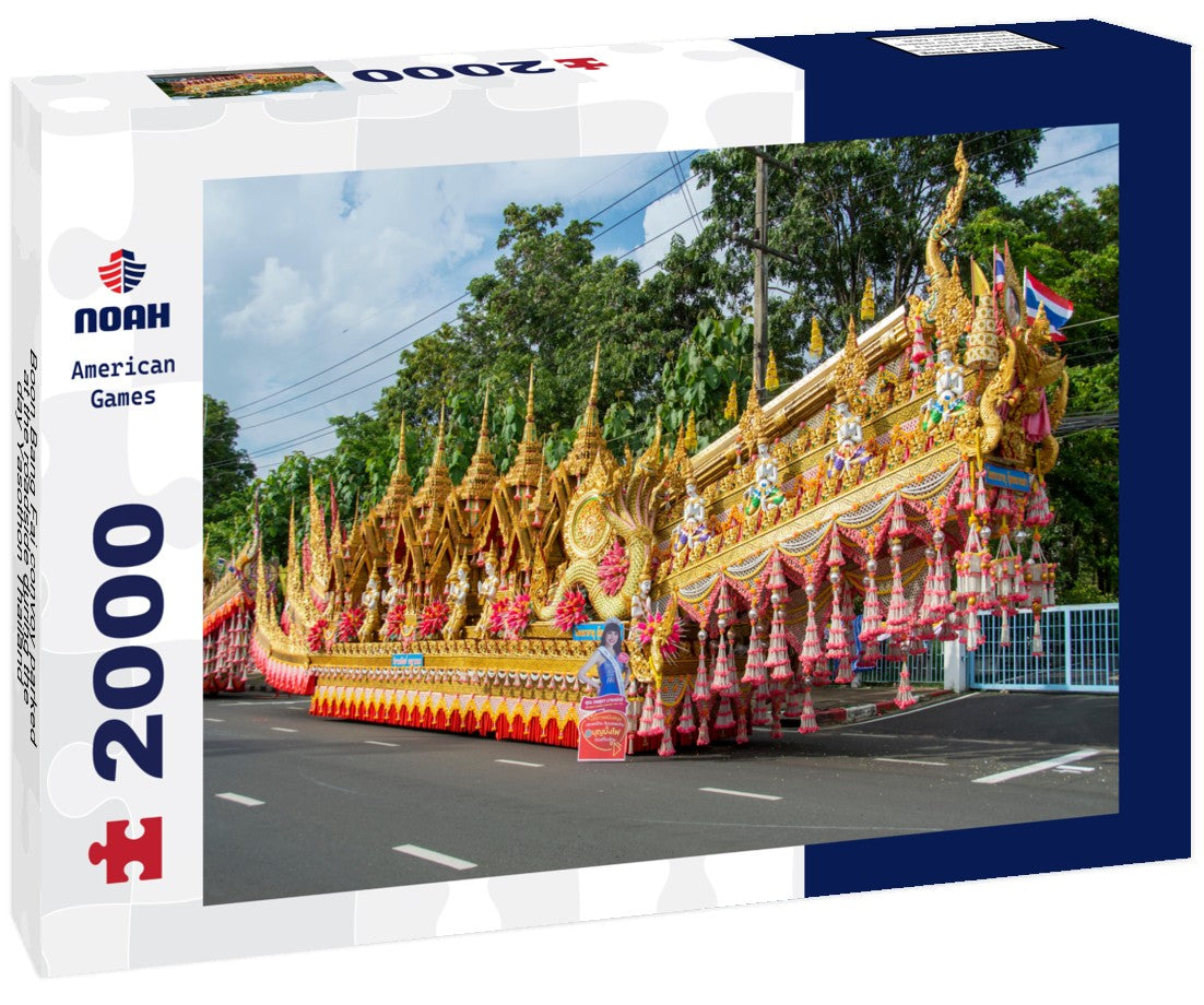 Noah Jigsaw Puzzle Boon Bang Fai convoy parked at the roadside during the day Yasothon Thailand 2000 Pieces
