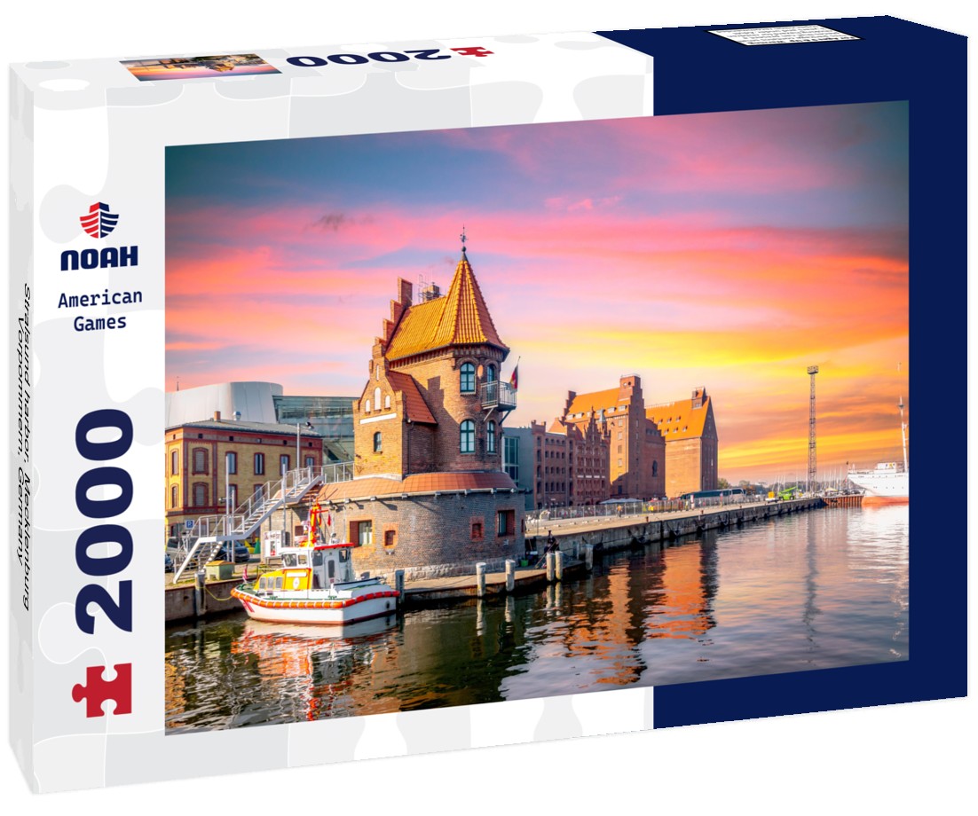 Noah Jigsaw Puzzle Stralsund harbor, Mecklenburg-Vorpommern, Germany 2000 Pieces