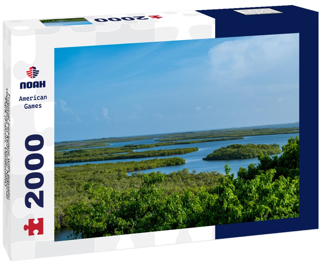 Noah Jigsaw Puzzle Tropical seascape with aquatic vegetation in Morrocoy National Park (Falcon, Venezuela) 2000 Pieces