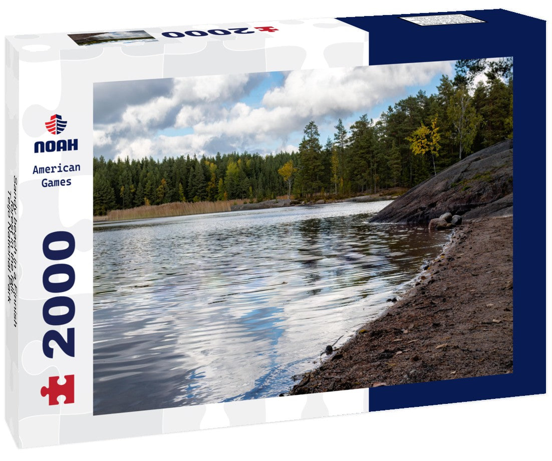 Noah Jigsaw Puzzle Sandy beach in a Finnish forest in the fall. Teijo National Park, Salo 2000 Pieces