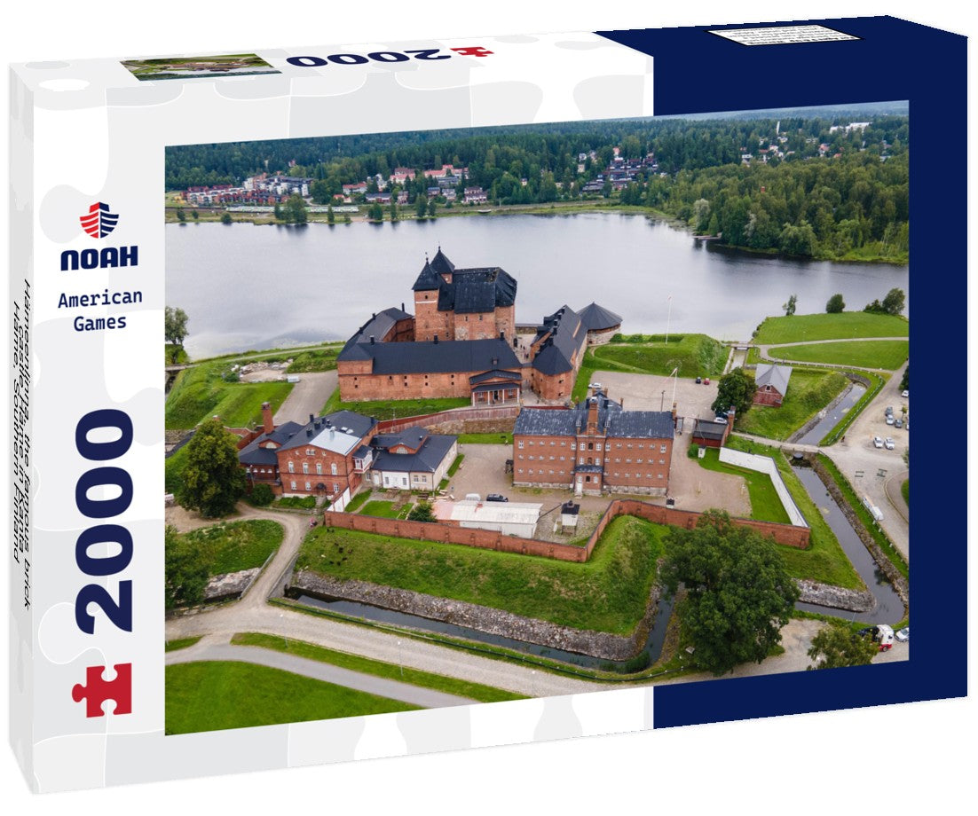 Noah Jigsaw Puzzle Hämeenlinna, the famous brick castle Häme in Kanta-Häme, Southern Finland 2000 Pieces