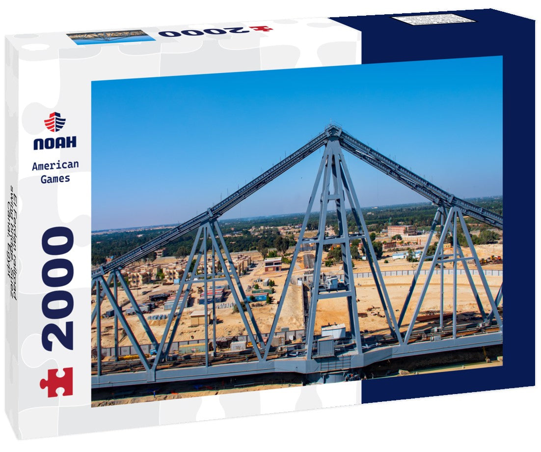 Noah Jigsaw Puzzle El Ferdan railroad swing bridge, Suez Canal, Egypt 2000 Pieces