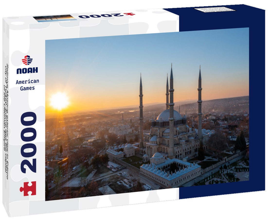 Noah Jigsaw Puzzle Selimiye Mosque exterior view in Edirne city of Turkey. Edirne was the capital of the Ottoman Empire 2000 Pieces