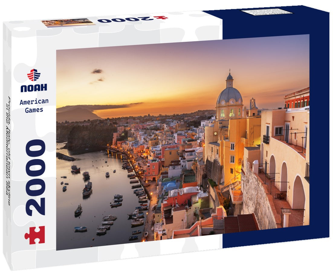Noah Jigsaw Puzzle Procida, Italy, old town skyline in the Mediterranean Sea 2000 Pieces