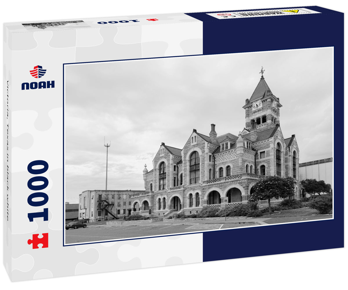 Victoria, Texas in black white