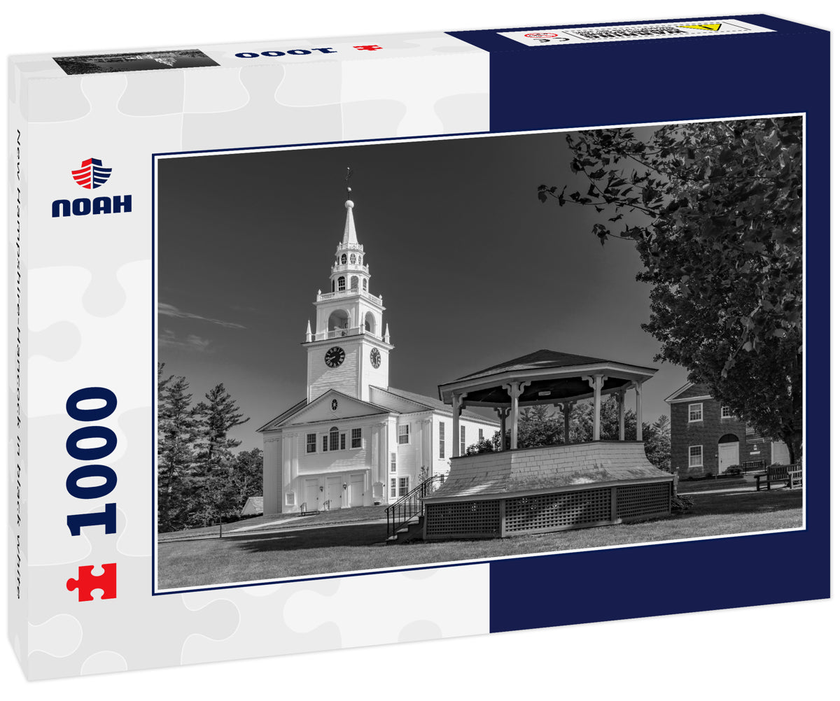 New Hampshire-Hancock in black white