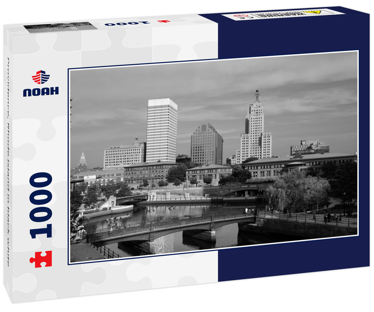 Providence, Rhode Island in black white